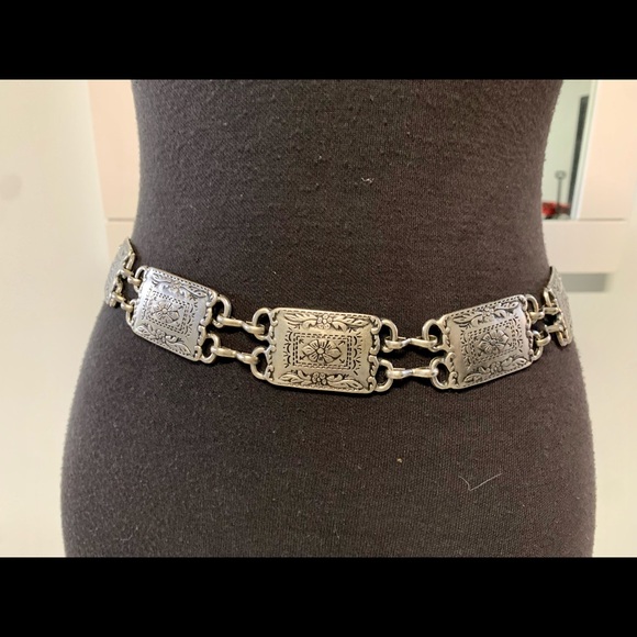 Hand Crafted Accessories - Vintage!❤️Concho Metal Handmade Plate Belt